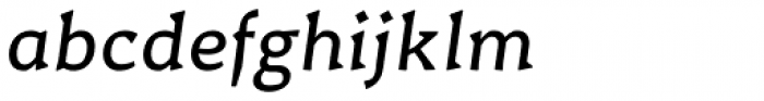 Certa Serif Italic Font LOWERCASE