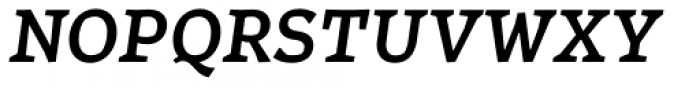Certa Serif Medium Italic Font UPPERCASE
