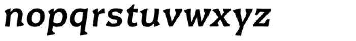 Certa Serif Medium Italic Font LOWERCASE