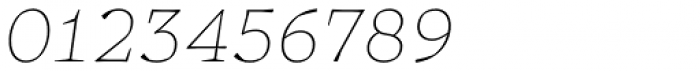 Certa Serif Thin Italic Font OTHER CHARS