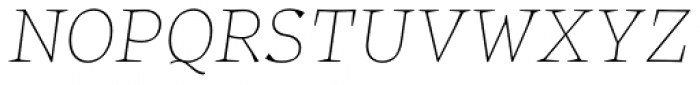 Certa Serif Thin Italic Font UPPERCASE