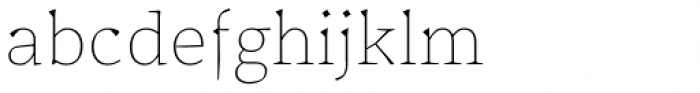 Certa Serif Thin Font LOWERCASE