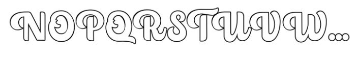 Certain Vintage Outline Font UPPERCASE