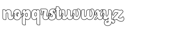 Certain Vintage Outline Font LOWERCASE