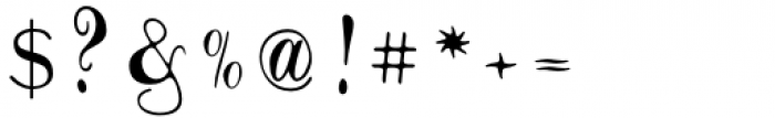 Certhian Script Regular Font OTHER CHARS