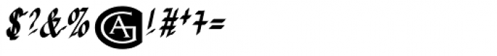 Cerulean Bold Oblique Font OTHER CHARS
