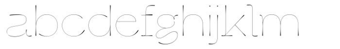 Cerulya CF Light Font LOWERCASE