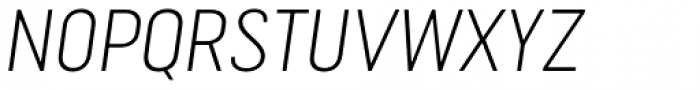 Cervino Light Expanded Italic Font UPPERCASE