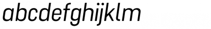 Cervino Medium Expanded Italic Font LOWERCASE