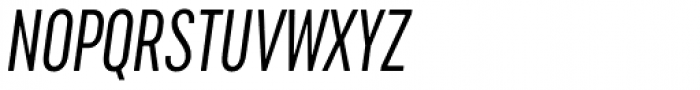 Cervino Regular Condensed Italic Font UPPERCASE