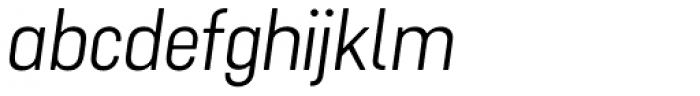 Cervino Regular Expanded Italic Font LOWERCASE