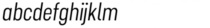 Cervino Regular Neue Italic Font LOWERCASE