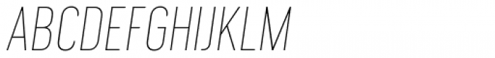 Cervino Thin Neue Italic Font UPPERCASE