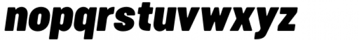 Cervo Neue Condensed Black Italic Font LOWERCASE