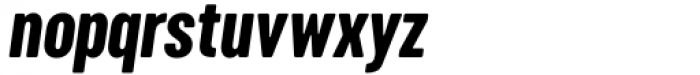 Cervo Neue Condensed Semi Bold Italic Font LOWERCASE