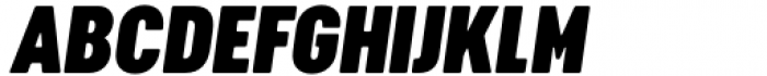 Cervo Neue Condensed Xtr Bold Italic Font UPPERCASE