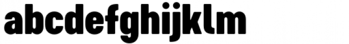 Cervo Neue Condensed Xtr Bold Font LOWERCASE
