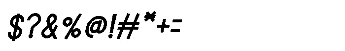 Cesford Italic Font OTHER CHARS