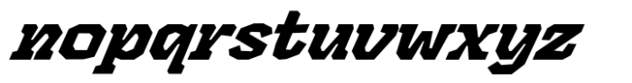 Cetara Extra Bold Italic Font LOWERCASE