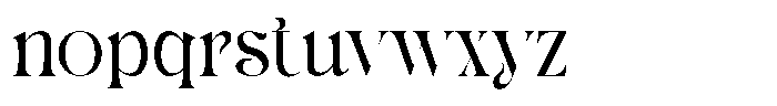 Cetnhi Font LOWERCASE