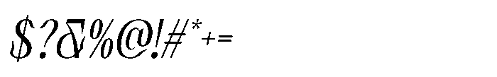 Ceyla Italic Font OTHER CHARS