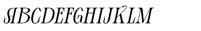 Ceyla Italic Font UPPERCASE