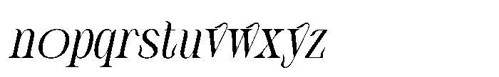 Ceyla Italic Font LOWERCASE