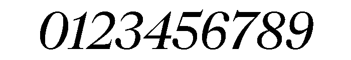 CedratDisplay Italic Font OTHER CHARS
