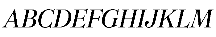 CedratDisplay Italic Font UPPERCASE