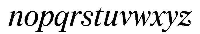 CedratDisplay Italic Font LOWERCASE