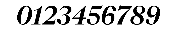 CedratDisplay SemiboldItalic Font OTHER CHARS