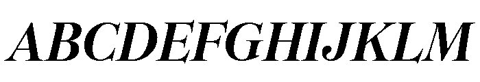 CedratDisplay SemiboldItalic Font UPPERCASE