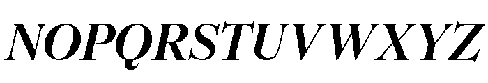CedratDisplay SemiboldItalic Font UPPERCASE