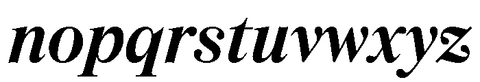 CedratDisplay SemiboldItalic Font LOWERCASE