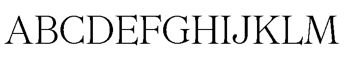CedratDisplay Thin Font UPPERCASE