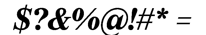 CedratStandard BoldItalic Font OTHER CHARS