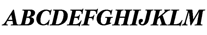 CedratStandard BoldItalic Font UPPERCASE