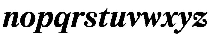 CedratStandard BoldItalic Font LOWERCASE