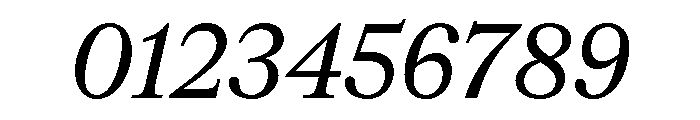 CedratStandard Italic Font OTHER CHARS