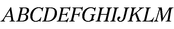 CedratStandard Italic Font UPPERCASE