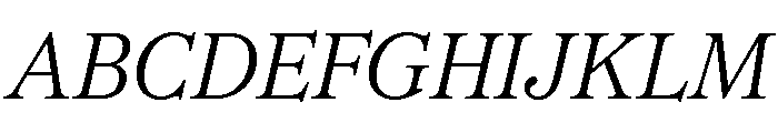 CedratStandard LightItalic Font UPPERCASE