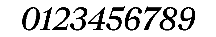 CedratStandard MediumItalic Font OTHER CHARS