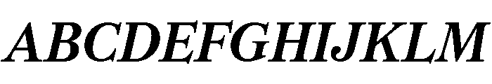 CedratStandard SemiboldItalic Font UPPERCASE