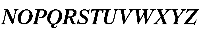 CedratStandard SemiboldItalic Font UPPERCASE