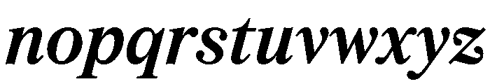 CedratStandard SemiboldItalic Font LOWERCASE