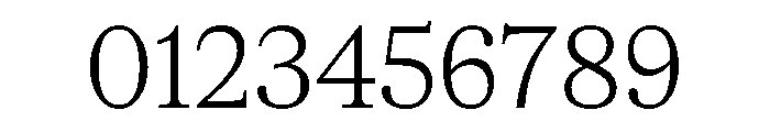 CedratStandard Thin Font OTHER CHARS