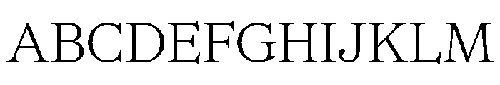 CedratStandard Thin Font UPPERCASE