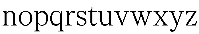 CedratStandard Thin Font LOWERCASE