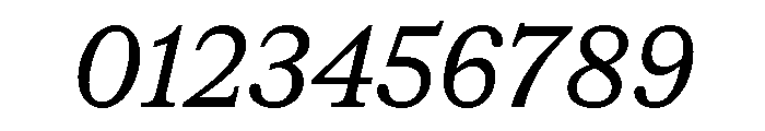 CedratText Italic Font OTHER CHARS