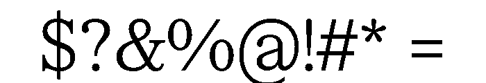 CedratText Light Font OTHER CHARS